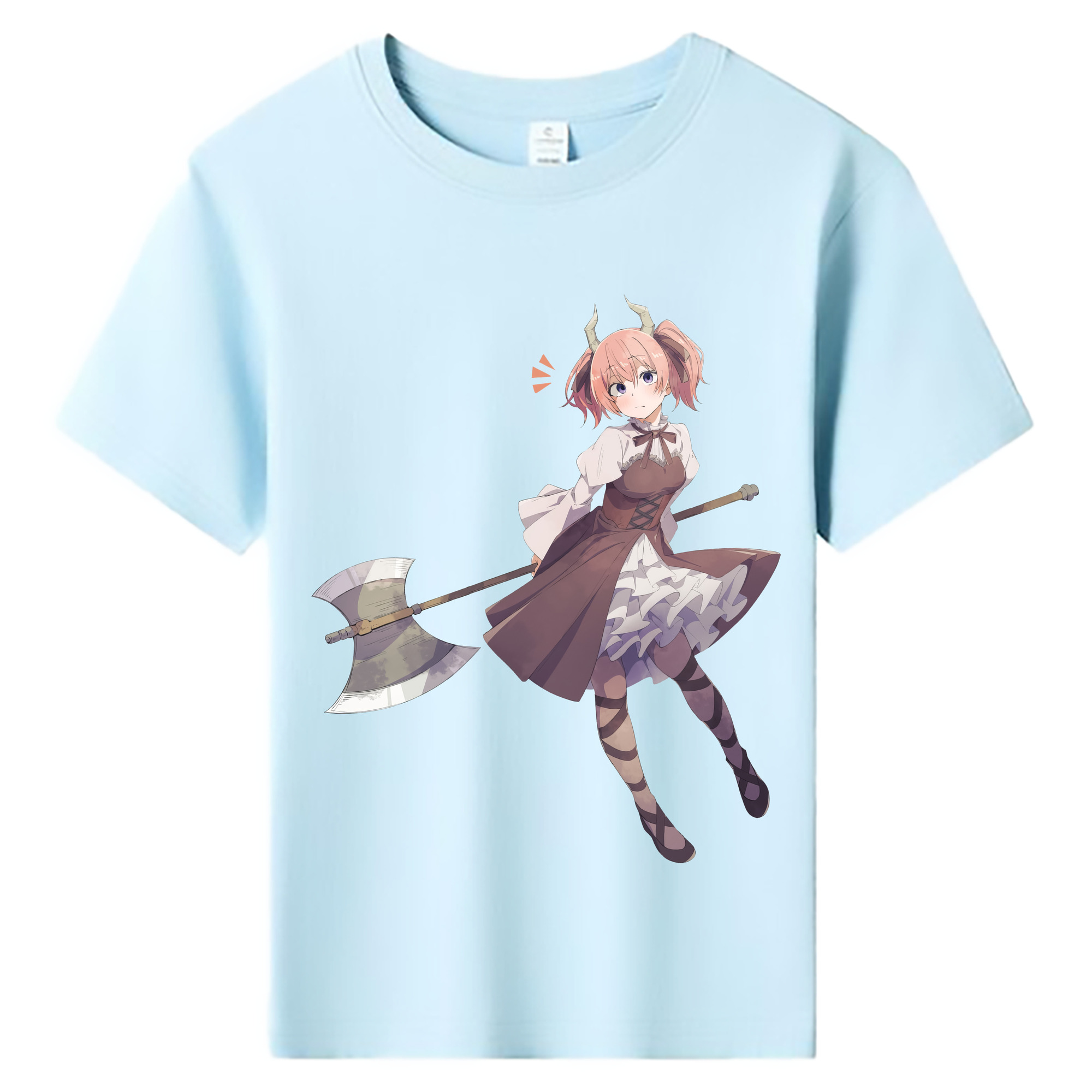 （画像用） 葬送のフリーレン Frieren 綿100％キッズTシャツ（フロントプリント）